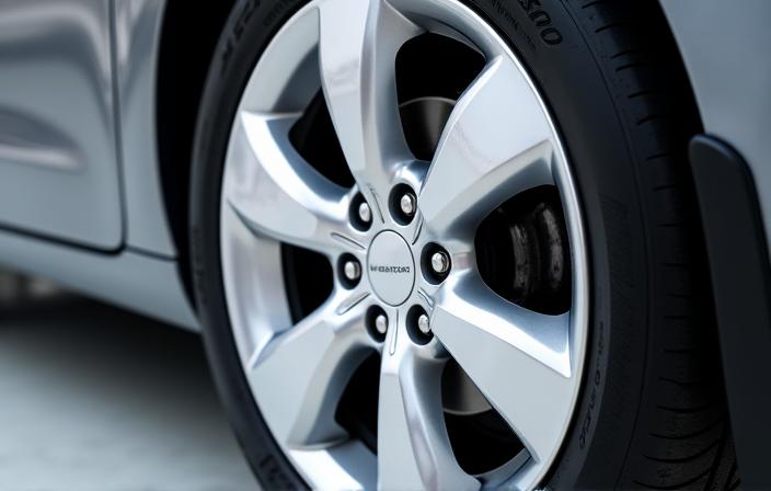 Sparkling clean wheel after detailing